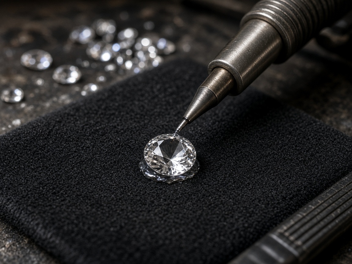 Handheld hot fix applicator setting crystals